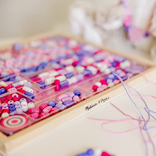 Melissa & Doug Created by Me! Sparkle & Shimmer Beads Wooden Bead Kit, 340+ Beads for Jewelry-Making Melissa & Doug