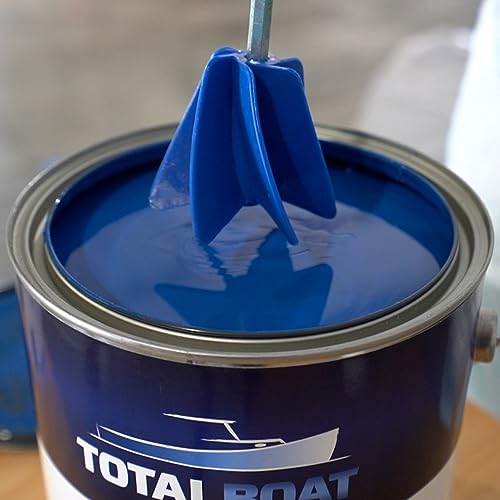 TotalBoat Helix Mixer Drill Attachment - Stirrer Mixes Epoxy Resin, Paint and Silicone - Tool Fits All 3/8” Drills - for Mixing Quart and Gallon TotalBoat