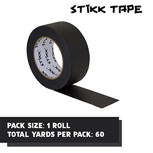 STIKK Painters Tape - 1pk Black Painter Tape - 2 inch x 60 Yards - Paint Tape for Painting, Edges, Trim, Ceilings - Masking Tape for DIY Paint STIKK
