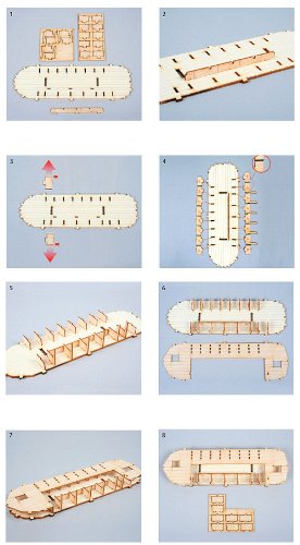 Desktop Wooden Model Kit Noah's Ark by YOUNGMODELER Young Modeler