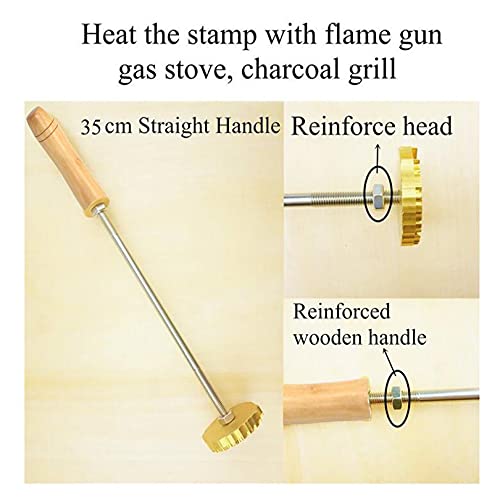 Custom Branding Iron for Woodworkers - Personalised Wood Burning Stamp by Arokimi (1"x1") Arokimi