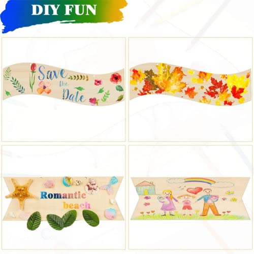 Kisangel 10pcs Hanging Decorative Plaque Unfinished Wood Sign Blank Wooden Plaque Wooden Slices Blank Hanging plaques Wood Decor Blank Wooden Signs Kisangel