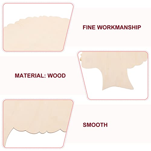 SEWACC Mother's Day Wood Chips DIY Ladies Gift Mother and Son Gifts Mother s Day Crafts Wreath African Girl Wooden Cutouts Girl Mom Gifts Wreath Head SEWACC