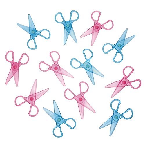Colorations Plastic "Won't Cut Hair" Scissors - Set of 12 Colorations