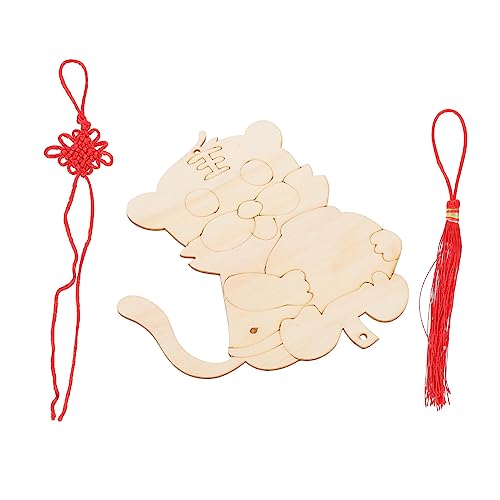 COHEALI 1 Set Wooden Blank Jungle Animals Cutouts Wooden Slice Animals Party Decor Animal Painting Slice Birthday Party Decoration Unfinished Wood COHEALI