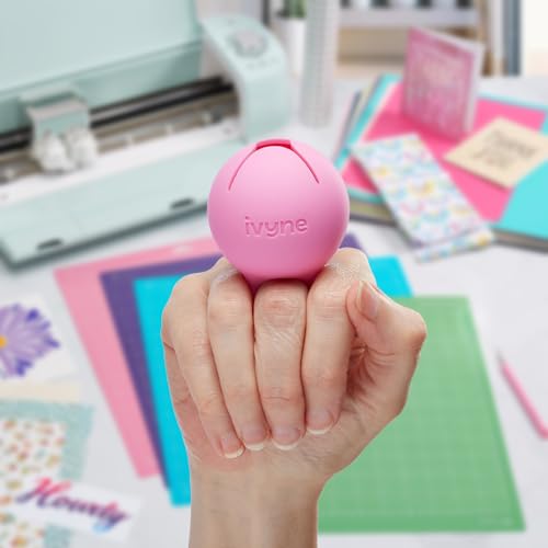 iVyne Handi Berry - Vinyl Weeding Scrap Collector, Portable Handheld Scrap Collector Ring, Weeding Tools for Vinyl Heat Transfer, HTV Crafting & iVyne