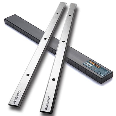 POWERTEC 12-1/2 Inch Planer Blades for WEN 6550, 6550T, PL1252 Planer, Replacement for WEN BP122M, BP122K Planer Knives, Set of 2 (12803W)