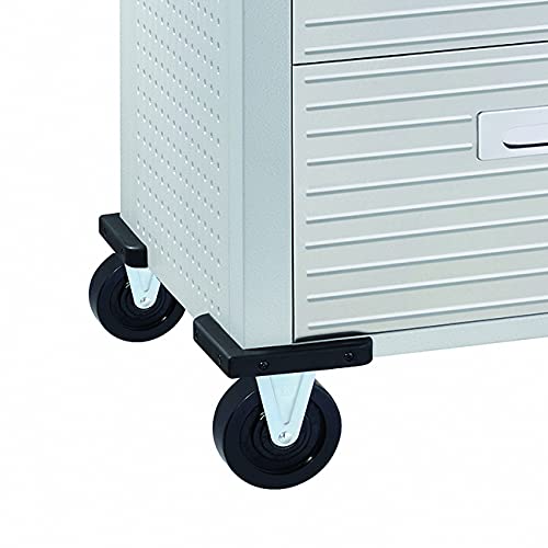 Seville Classics UltraHD Heavy Duty Rolling Cabinet Workbench Table w/Solid Wood Top, Workstation for Garage, Warehouse, Office, Workshop, 77" W x Seville Classics