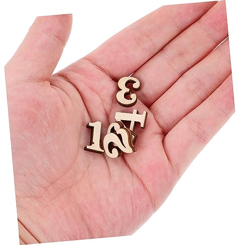 FOYTOKI 100pcs Wood Chips Child Letter Manual Wood Blanks Wooden Cutouts Accessories Wood Embellishments Accessories Decorations Paper Cut Wood FOYTOKI