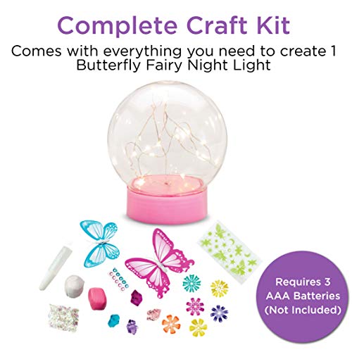 Creativity for Kids Butterfly Fairy Lights Craft Kit - Makes 1 Butterfly Night Light for Kids Creativity for Kids