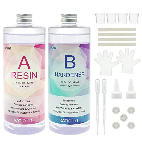 Epoxy Resin Kit for Beginners - 15.5 FL.OZ. Crystal Clear Casting