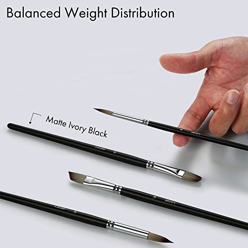 ARTIFY 24 Pieces Paint Brush Set, Expert Series, Enhanced Synthetic Art Supplies with Brush Holder and Palette Knife for Acrylic, Oil, Watercolor and ARTIFY art supplies