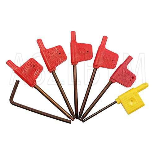 ASZLBYM 3/8" 10mm Shank Indexable Carbide Lathe Turning Tool Holder Set Cutting Tools for Turning Grooving Threading Boring Bar with Carbide Turning ASZLBYM