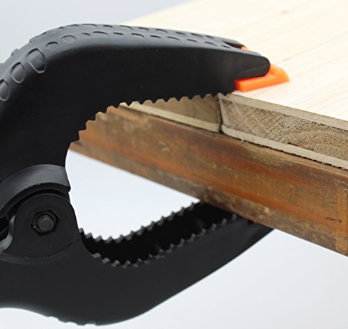 Tueascallk 9" Heavy Duty Nylon Spring Clamps, Woodworking Clamp, for Home Improvement and Photography Projects, The Maximum Opening of the Jaw is Tueascallk