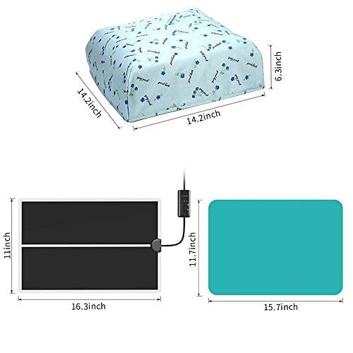 Resin Heating Mat - Quick Dry Resin Curing Machine with Timer Funtion and Thermal Insulation Cover, Silicone Heating Mat for Resin Curing for Epoxy Tshiwort