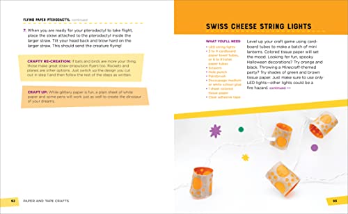 Paper and Tape Crafts: 28 Inventive Activities for Kids Ages 8-12 WoodArtSupply