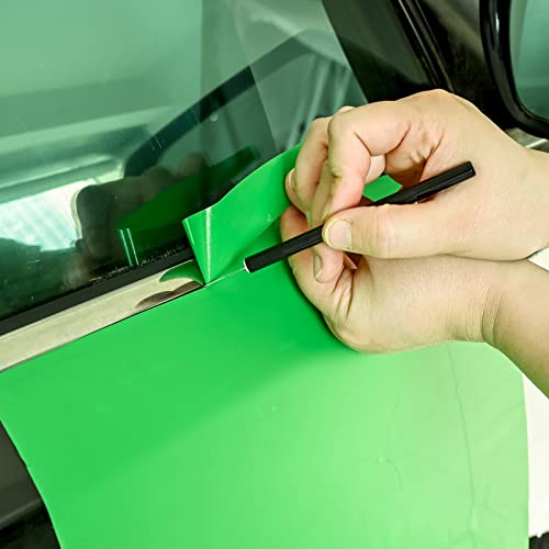 FOSHIO Felt Squeegee Craft Knife Window Tint Kit, 6 Inch Felt Edge Vinyl Scraper Exacto Knife with Extra 5 Pieces Blades, Vinyl Wrap Tool for Window FOSHIO