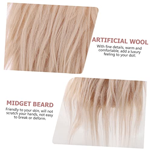 Yardenfun 12 Sets Dwarf Beard DIY Fluffy Gnome Beard Faux Fur Costume Beard Unfinished Gnome Beard Faux Fur Gnome Beards DIY Gnome Beard Santa Yardenfun