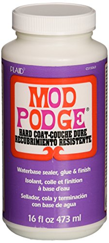 Mod Podge CS15063 Waterbased Sealer, Glue & Finish, 16 oz, Hard Coat, 16 Ounce, Clear, 16 Fl Oz Mod Podge