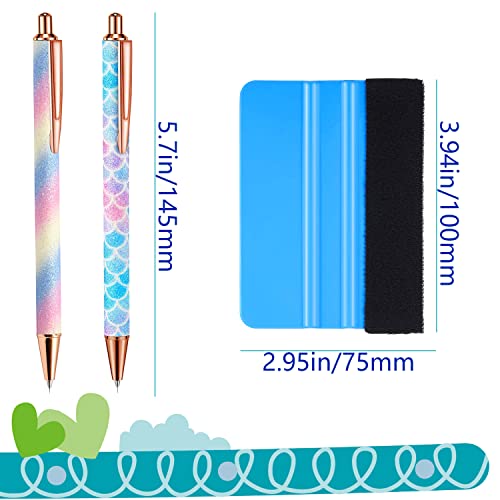 Weeding Tools for Vinyl,2 Pieces Air Release Pen Craft Vinyl Weeding Tools Stainless Steel Point Retractable Air Release Weeding Tools for Craft buysigo