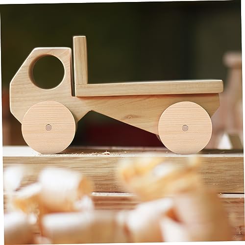 LALAFINA 1 Set Treaded Wheels Wood Wheels Crafts Wheels Wood Pendants Gear Slices Wheels and Axles Wood Wire Wheel Wood DIY Car Craft Wheels Spoked LALAFINA