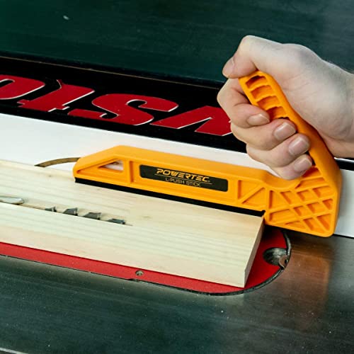 POWERTEC 71551V Safety Kit - Featherboard, Push Block and Push Stick, 3 PK POWERTEC