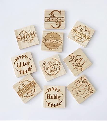 60 Pack Unfinished Wood Coasters, GOH DODD 4" Wood Slices for Nature Crafts & Wedding Decoration, Blank Coasters Wood Kit for DIY Architectural GOH DODD