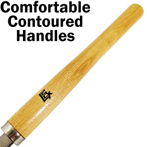 8 Piece Wood Chisel Woodworking Lathe Hand Tool Set by Science Purchase Science Purchase