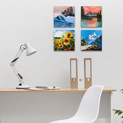 ABuff 15 Pack Wood Panels 6x6 Wood Panel Boards Unfinished Wood Canvas Boards for Painting, Square Wooden Panels for Painting Crafts, Pouring, Arts ABuff