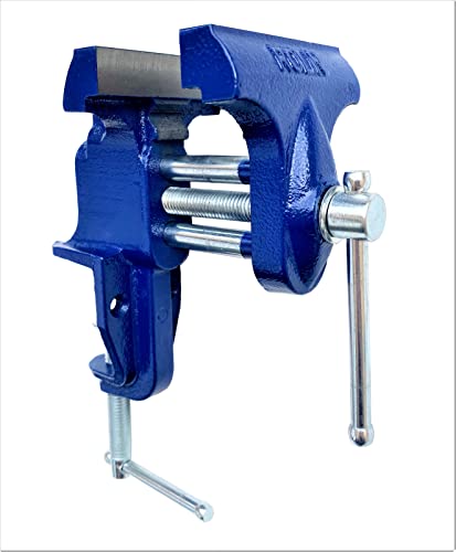 Rolin Vise Wood Working Clamp 3 Inch Light Duty Tools Small Home Vise Table Vise Blue ROLIN