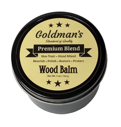 Goldman's Wood Balm - Cutting Board Finish - Paste Wax - Wood Wax - Paste Wax for Wood - Wood Sealer - All Natural - Non Toxic - Food Grade - Wood WoodArtSupply