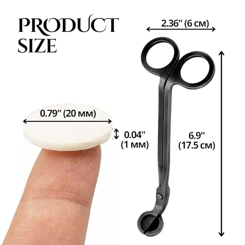 BELMAKS 151PCS Candle Making Set – Wooden Candle Wicks with Metal Base for Candle Making Smokeless Wood Wicks for Candles with Candle Wick Trimmer BELMAKS