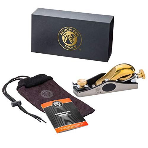 Bench Dog No. 60-1/2 Block Plane – Low Angle Hand Plane - Router Plane w/Adjustable Mouth for Trimming & Adjusting Miters, Joinery, Fitting Doors & Bench Dog