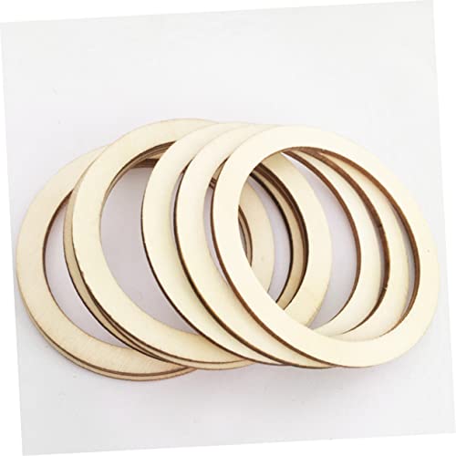 SEWACC 50pcs Christmas Decor Wood Frames Natural Wood Slices Unfinished Wood Circles Smooth Wood Circles Nativity Crafts DIY Craft Decor Log Chips SEWACC