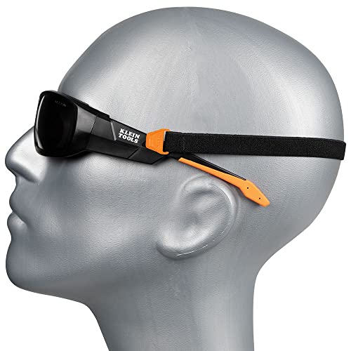 Klein Tools 60471 Safety Glasses, ANSI Z87.1+ Pro Full Frame Gasket Safety Glasses, Gray Lens, UV Protection, Anti-Fog, Scratch Resistant Klein Tools