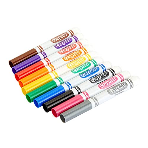 Crayola Broad Line Markers, Classic Colors 10 Each, 10 Count (Pack of 1) Crayola