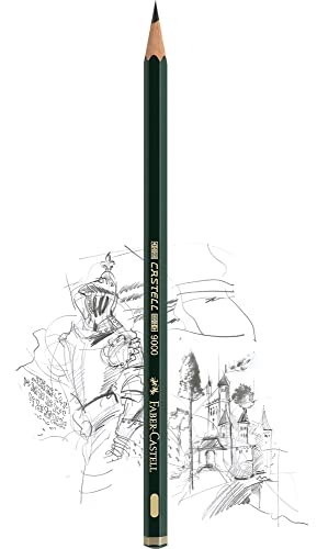 Faber-Castell 9000 Graphite Pencils Art Set In Slimflexi Case (8B-2H, 12pcs) Faber-Castell