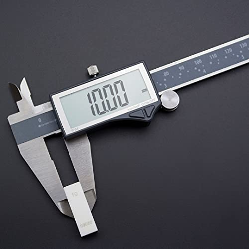 Clockwise Tools IP54 Grade Digital Caliper, DCLR-0805 0-8" /200mm, Inch/Metric/Fractions Conversion, Stainless Steel, Large LCD Screen Clockwise Tools