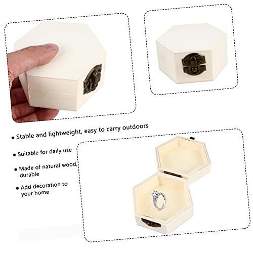 ARTIBETTER 2Pcs jewelry box necklace packing box child earring storage organizer jewelry dining table soap flower decorate wedding treasure chest for ARTIBETTER