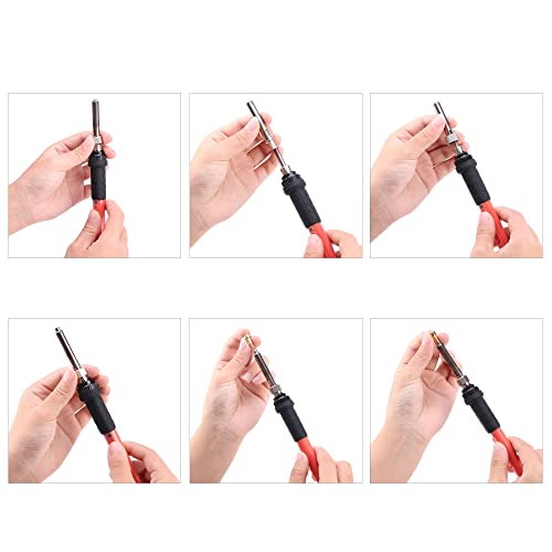 Yoption 28 Pieces Wood Burning Tips, Letter Wood Burning Tool Uppercase Alphabet Branding and Personalization Set for Wood and Other Surfaces by Yoption