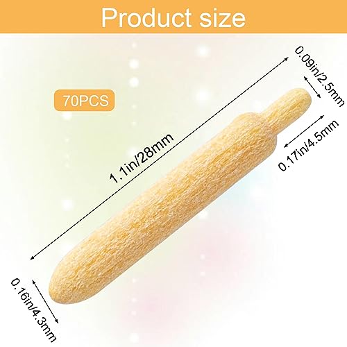 OIIKI 70PCS Replacement Marker Pen Tips, 28x4.5mm Acrylic Paint Marker Nib Tips, Paint Supplies for Marker Pens OIIKI