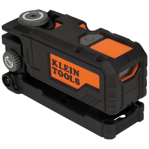 Klein Tools 93PTL Pocket Laser Level, Magnetic Bright Red Plumb Leveling and Alignment Tool, 3 Bubble Vials, 360-Degree Wall Attachment Klein Tools