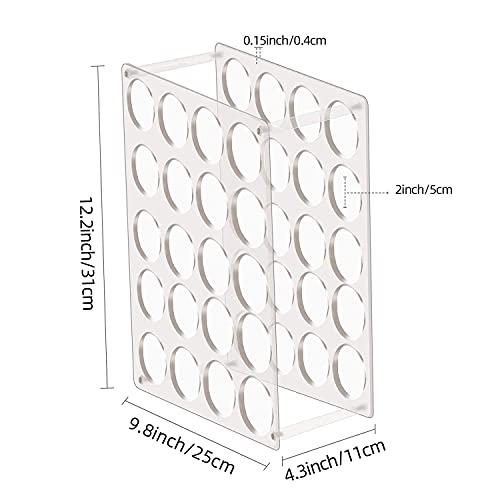 Vinyl Roll Storage 40-Holes Vinyl Storage Rack for Craft Room Vinyl Roll Holder for up to 40 Vinyl Rolls, Acrylic Material (2-Pack) volepet
