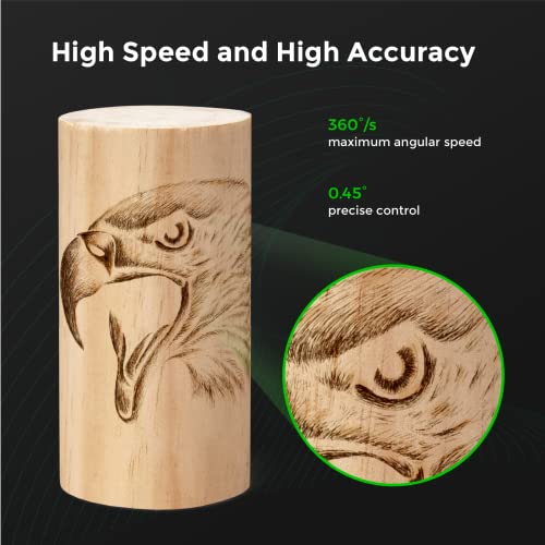 xTool RA2 Pro for M1, 4-in-1 Laser Rotary with Risers, Laser Rotary Roller Engraving Module for Laser Engraver, Jaw Chuck Rotary, Y-axis Rotary xTool