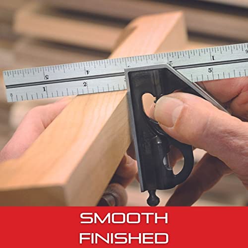 Starrett Square Head for 12"/300mm and Larger Combination Squares, Combination Sets, and Bevel Protractors - Smooth-Finished, Hardened Steel Center Starrett