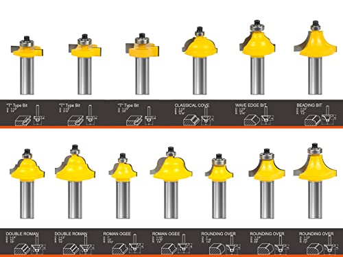 Router Bits Set 1/2 Inch Shank - BAIDETS 35PCS 1/2" Router Bit for Professional and Beginners Carpenter Woodworking Projects BAIDETS