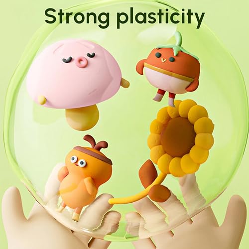 36 Colors Clay Kit Modeling Clay for Kids, Safe and Non-Toxic Clay with Sculpting Tools and 8 Mold, Ideal Halloween Christmas Gift for Kids M&G