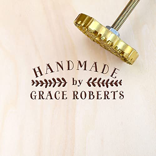 Custom DIY Branding Iron for Wood, Leather, and More - Handmade Heat Stamp with Handle Generic