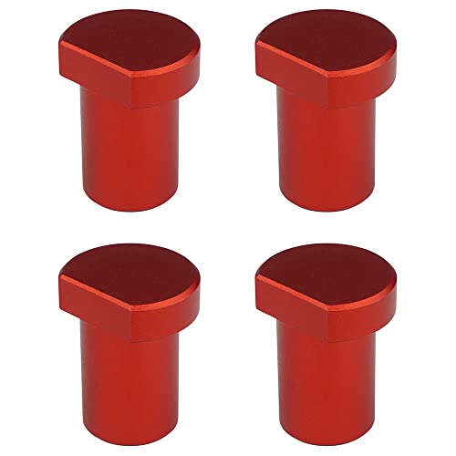 4 Pack Aluminum Alloy Bench Dogs Woodworking Clamp for 3/4 Inch (19mm) Dog Hole (Red) DDWT