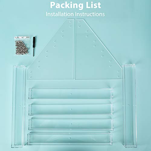 Umirokin Nail Polish Organizer, 6 Tiers Acrylic Paint Rack, Clear Display Holder Storage for Ink Gel Nail Polish Sunglasses Essential Oil Holds up to Umirokin